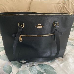 Large black Coach Tote